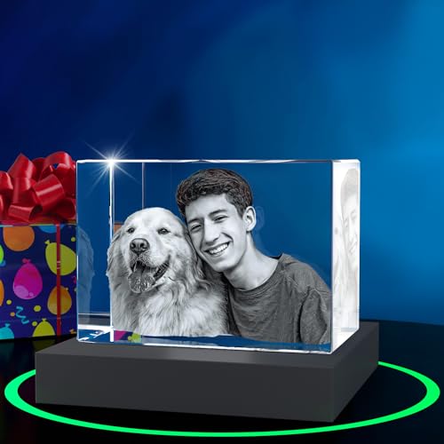 ArtPix 3D Premium-Kristallfoto, personalisiertes Hunde-Gedenkgeschenk mit eigenem Foto für Hundeliebhaber, Tierbesitzer, 3D-Lasergravur, gravierter Kristall in Erinnerung an den Hund, individuelle ArtPix 3D Premium-Kristallfoto, personalisiertes Hunde-Gedenkgeschenk mit eigenem Foto für Hundeliebhaber, Tierbesitzer, 3D-Lasergravur, gravierter Kristall in Erinnerung an den Hund, individuelle von ArtPix 3D