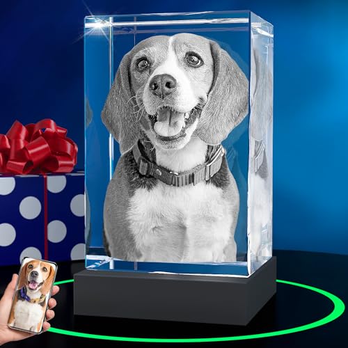 ArtPix 3D Premium-Kristallfoto, personalisiertes Hunde-Gedenkgeschenk mit eigenem Foto für Hundeliebhaber, Tierbesitzer, 3D-Lasergravur, gravierter Kristall in Erinnerung an den Hund, individuelle ArtPix 3D Premium-Kristallfoto, personalisiertes Hunde-Gedenkgeschenk mit eigenem Foto für Hundeliebhaber, Tierbesitzer, 3D-Lasergravur, gravierter Kristall in Erinnerung an den Hund, individuelle von ArtPix 3D
