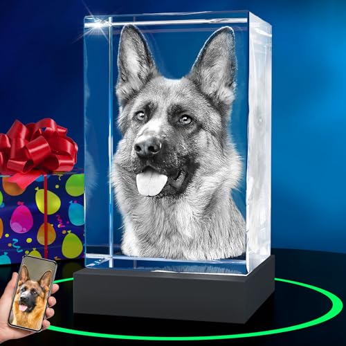 ArtPix 3D Premium-Kristallfoto, personalisiertes Hunde-Gedenkgeschenk mit eigenem Foto für Hundeliebhaber, Tierbesitzer, 3D-Lasergravur, gravierter Kristall in Erinnerung an den Hund, individuelle ArtPix 3D Premium-Kristallfoto, personalisiertes Hunde-Gedenkgeschenk mit eigenem Foto für Hundeliebhaber, Tierbesitzer, 3D-Lasergravur, gravierter Kristall in Erinnerung an den Hund, individuelle von ArtPix 3D