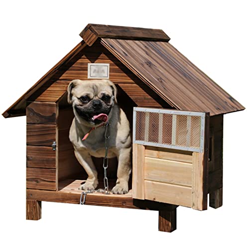 Hundehütten für draußen, Hundehütte aus Holz, Hundehütte, Hundehütte, Villa mit Wasserdichten Dachöffnungen, erhöhtem Boden für draußen und drinnen von ArtRay