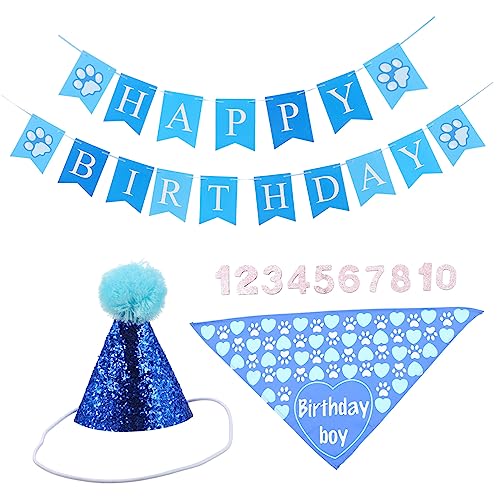 ARTIBETTER 1 Satz Haustier Geburtstag Anzug Haustiere Haustier-welpen-geburtstagsdekoration Led Pet Party Accessoire Hundegeburtstagsdekoration Haustier Geburtstagsdekoration Blue Polyester ARTIBETTER 1 Satz Haustier Geburtstag Anzug Haustiere Haustier-welpen-geburtstagsdekoration Led Pet Party Accessoire Hundegeburtstagsdekoration Haustier Geburtstagsdekoration Blue Polyester von Artibetter