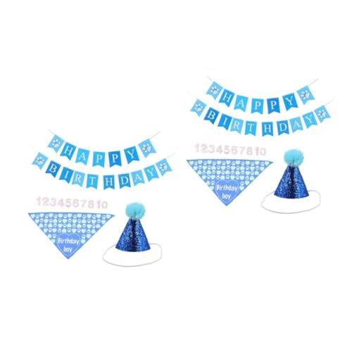 ARTIBETTER 2 Sätze Haustier Geburtstag Anzug Hundegeburtstagsdekoration Plüsch Haustier Hund Geburtstagsbanner Alles Zum Geburtstag Hund Pet Party Accessoire Led Groß Junge Papier Blue ARTIBETTER 2 Sätze Haustier Geburtstag Anzug Hundegeburtstagsdekoration Plüsch Haustier Hund Geburtstagsbanner Alles Zum Geburtstag Hund Pet Party Accessoire Led Groß Junge Papier Blue von Artibetter