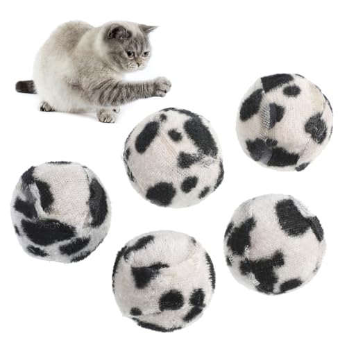 Artibetter 5Stücke Dschungelbälle Für Katzen Leopardenbälle Interaktives Katzenspielzeug Zur Natürlichen Instinkte Schützt Möbel Und Böden Für Spiel Und Spaß Drinnen von Artibetter