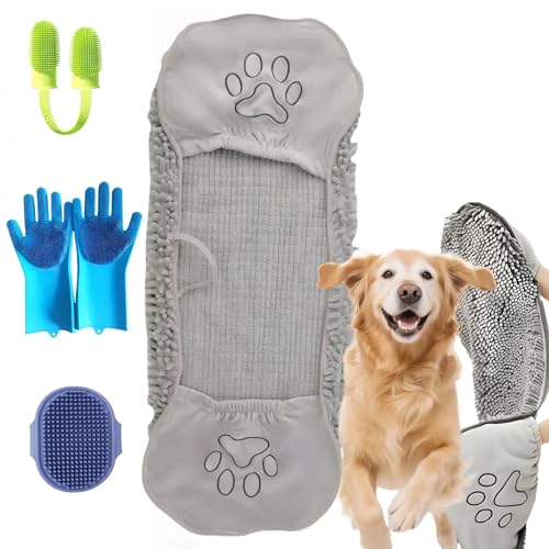 Arzyolahto Mikrofaser-Hundehandtücher zum Trocknen von Hunden, super saugfähig, weich und schnell trocknend Haustier Grooming Handtuch Arzyolahto Mikrofaser-Hundehandtücher zum Trocknen von Hunden, super saugfähig, weich und schnell trocknend Haustier Grooming Handtuch von Arzyolahto