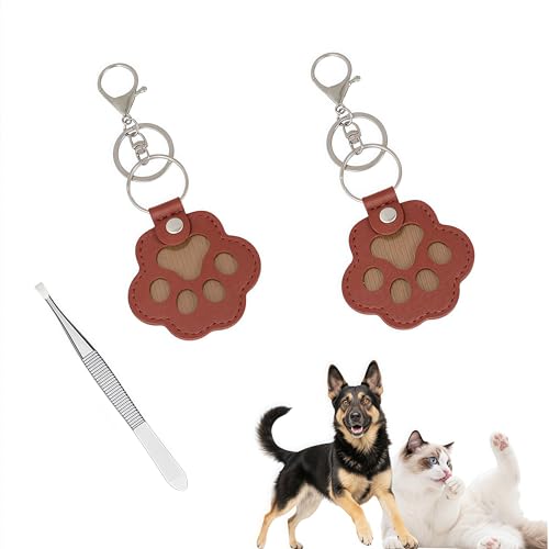 2-teiliges Haustiergedächtnis Set, Katzenpfoten-Schlüsselanhänger mit Pinzetten, Andenken zum Aufbewahren von Haustierfell, Erinnerungsgeschenk für Verstorbene Tiere 2-teiliges Haustiergedächtnis Set, Katzenpfoten-Schlüsselanhänger mit Pinzetten, Andenken zum Aufbewahren von Haustierfell, Erinnerungsgeschenk für Verstorbene Tiere von Arzyolahto