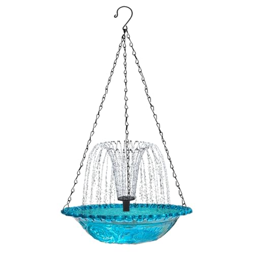 Ascitndy Hängendes Vogelbad mit Solarbrunnen Solar-Vogelbad-Brunnen Hängende Vogelbäder für Den Außenbereich Blau Ascitndy Hängendes Vogelbad mit Solarbrunnen Solar-Vogelbad-Brunnen Hängende Vogelbäder für Den Außenbereich Blau von Ascitndy