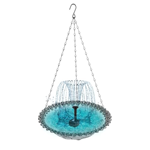 Ascitndy Hängendes Vogelbad mit Solarbrunnen Solar-Vogelbad-Brunnen Hängende Vogelbäder für Den Außenbereich Ascitndy Hängendes Vogelbad mit Solarbrunnen Solar-Vogelbad-Brunnen Hängende Vogelbäder für Den Außenbereich von Ascitndy