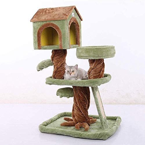 Katzenbaumhäuser, luxuriöser großer Katzenstreubaum aus Holz, EIN Klettergerüsthaus, Haustierbedarf, Haustierspielhaus von AsiLoP