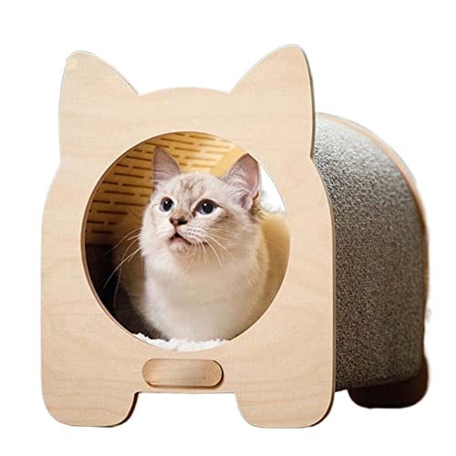 Kratzbaumhäuser, 3-in-1-Katzenkratzbrett, Bett, Klettergerüst, Baumkletterspielzeug für Katzen, Heimdesign, Krallenpflege, Kratzschutz für Haustiere, Möbel von AsiLoP