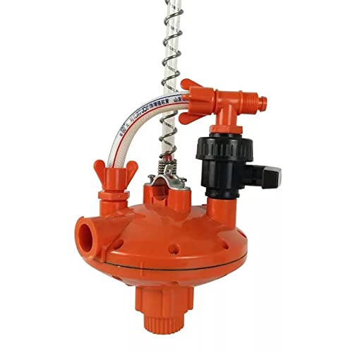Asinfter 1 STÜCKE Geflügelzuchtsystem Wasserleitung Wasserdruckregler Automatisches Druckregelventil Rot von Asinfter