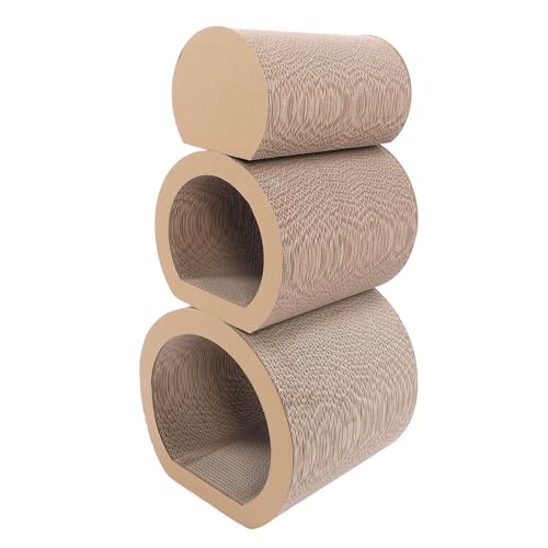 3-in-1-Katzenkratzer aus Pappe, Kitty-Kratzunterlage, aus Recycelbarer Wellpappe, Gesundheitskrallen und Übung für Hauskatzen, Kratzbaum Zum Sofaschutz 3-in-1-Katzenkratzer aus Pappe, Kitty-Kratzunterlage, aus Recycelbarer Wellpappe, Gesundheitskrallen und Übung für Hauskatzen, Kratzbaum Zum Sofaschutz von Asixxsix