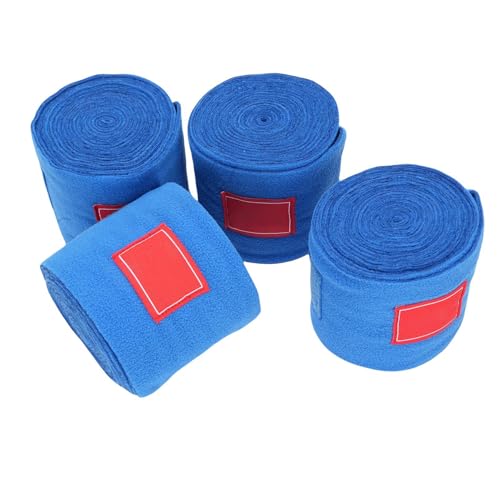 Asixxsix 4er-Pack P olo-Beinbandagen für Pferde, Schützende P olo-Beinbandagen aus Polyester, 18,11 Zoll Länge, 3,94 Zoll Breite, Beinbandage für Reiter, Schutz für Reitstiefel (Königsblau) von Asixxsix