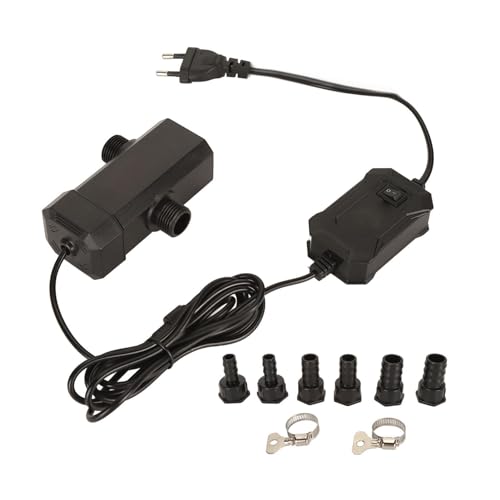 Asixxsix 7W Aquarium Sauberes Licht, UV-Wasserreinigungslampe mit Timer für Fischaquarium, das für Süßwasser Salzwasseraquarium 60-200 cm 100-950L Getaucht Werden Kann (EU -Stecker 220 V) von Asixxsix
