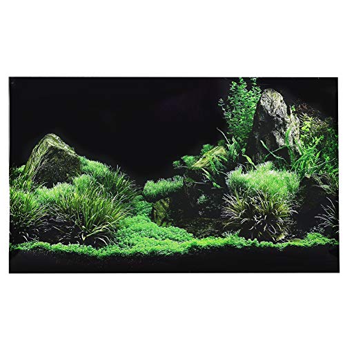 Asixxsix Aquarium-Aufkleber, Wassergras-Aquarium-Aufkleber, Wasserdichtes PVC für Aquaridum Aquarium Home Office (76 * 46cm) von Asixxsix