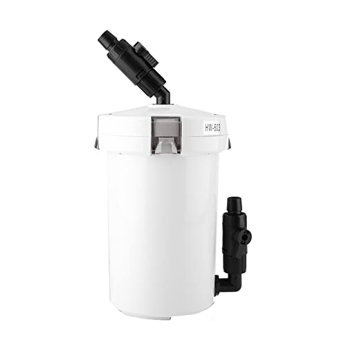 Asixxsix Aquarium Externer Kanister Filter, Externer Aquarium Filter mit Pumpen Tisch Mute Filter Eimer, Fisch-Tank-Wasser-Zirkulation Filter für Frischwasser, (603 ohne Wasserpumpe und Zubehör) von Asixxsix