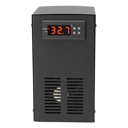 Asixxsix Aquariumwasserkühlerheizung, 120 -W -Echtzeit -Überwachung des Elektrischen Wasserkühlerkühlsystems mit Adapter und Schlauch für Fischtank, Süßwassertank und Meerwassertank (EU-Stecker) von Asixxsix