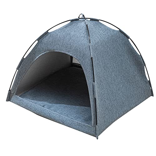 Asixxsix Cat House Großer Raum Atmungsaktiv, Bequem, Katzenzelt Katze Höhle Katzenbett Abnehmbar für Innenkatzen, Haustierhaus für Hunde und Katzen und Andere Haustiere (Blue) von Asixxsix
