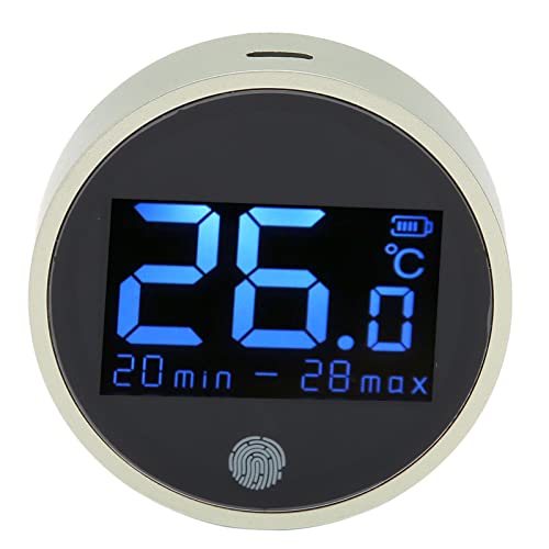 Asixxsix Digitales Aquarium-Thermometer, HD-LED-Aquarium-Thermometer mit Hochgenauem Sensor und Alarm Genauigkeit von ±0,1 ℃ Aquarium-Temperaturmessung für Glasbehälter, Schildkrötenbecken von Asixxsix