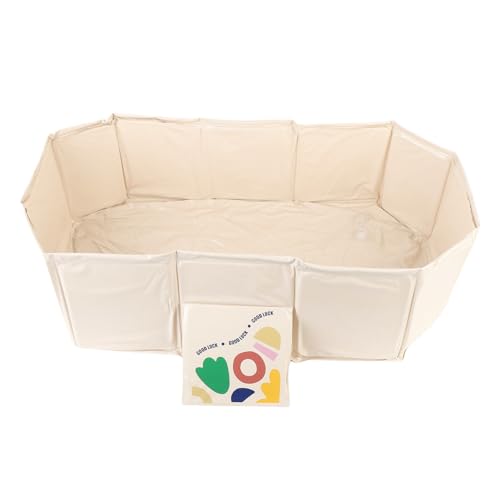 Asixxsix Faltbare Badewanne, 29,5 X 27,6 X 9,8 Zoll Tragbare Badewanne mit Abflussstopp, PVC -Klappwanne für Haustiere Kinderbaby und Kleinkind, Leicht zu Lagern, Leicht für Zuhause & (Beige) von Asixxsix