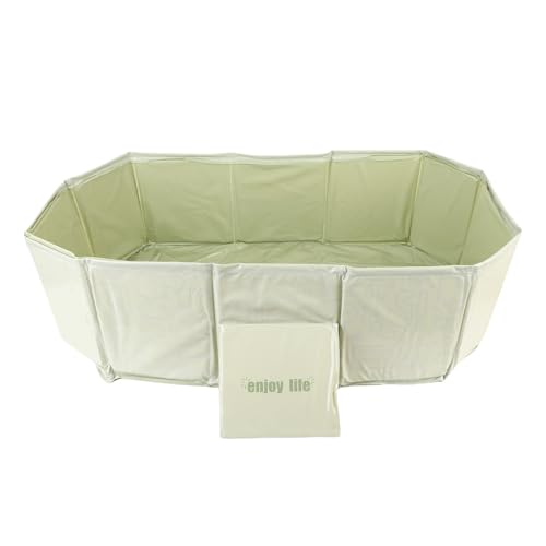 Asixxsix Faltbare Badewanne, 29,5 X 27,6 X 9,8 Zoll Tragbare Badewanne mit Abflussstopp, PVC -Klappwanne für Haustiere Kinderbaby und Kleinkind, Leicht zu Lagern, Leicht für Zuhause & (Green) von Asixxsix