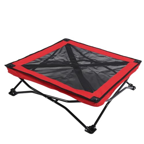 Asixxsix Faltbares Outdoor-Hundebett, Atmungsaktives Netz, Stabiles Erhöhtes Hundebett, Erhöhtes Haustier-Kühlbett für den Innenbereich, Tragbares (S (für Ponys unter 1,3 Meter von Asixxsix