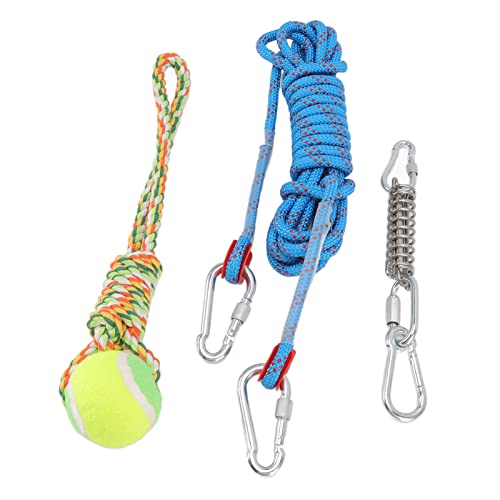Asixxsix Federstangen-Hundeseil-Spielzeug, Interaktives Hunde-Schleppspielzeug, Outdoor-Hunde-Hänge-Bungee-Schleppspielzeug mit 16,4 Fuß Langem Seil für Mittelgroße und Große Hunde Asixxsix Federstangen-Hundeseil-Spielzeug, Interaktives Hunde-Schleppspielzeug, Outdoor-Hunde-Hänge-Bungee-Schleppspielzeug mit 16,4 Fuß Langem Seil für Mittelgroße und Große Hunde von Asixxsix