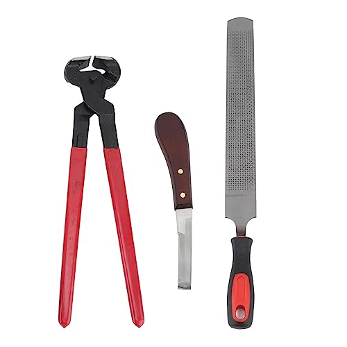 Asixxsix Hufschmied-Werkzeugset, Professionelles Hufschmied-Hufwerkzeug-Set Inklusive Huffeile, Hufmesser, Hufzange, Einfaches Schneiden für Pferde, Rinder, Schafe, Esel Asixxsix Hufschmied-Werkzeugset, Professionelles Hufschmied-Hufwerkzeug-Set Inklusive Huffeile, Hufmesser, Hufzange, Einfaches Schneiden für Pferde, Rinder, Schafe, Esel von Asixxsix