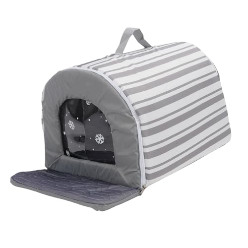 Asixxsix Hundekühlung Eishaus, Haustierkühlheim mit 6 Eisbeutel für Kleine Mittelgroßen Hunden Katzen, Innen Im Freien Im Freien von Asixxsix