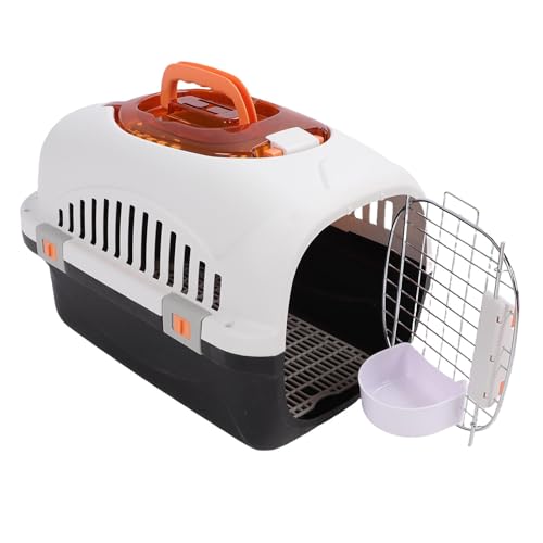 Asixxsix Hundzwinger, Abnehmbarer Reisethundkiste mit Oberster Fenster und Handle, Freundschaftlicher Haustierträger, 19,69 X 12,99 X 12,20 Zoll Kleine Hunde und Katzenträger (Purple) von Asixxsix