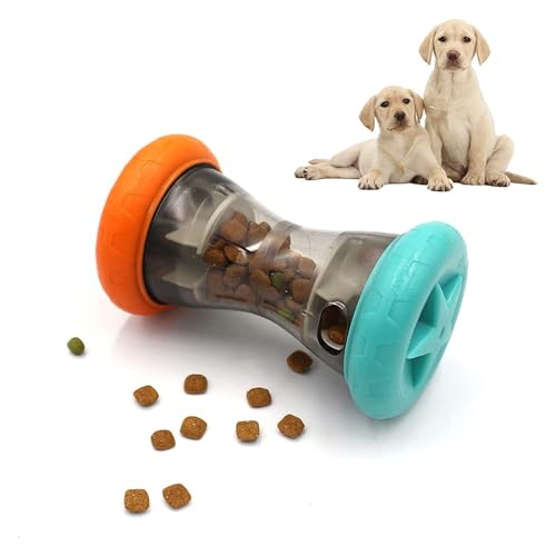 Asixxsix Interaktives Spielzeug, Rollendes Katzen-Leckerli-Spender-Spielzeug für Automatisches Füttern, Hunde-Anreicherungsspielzeug, Interaktive Spielzeit mit Praktischem Futterspender von Asixxsix