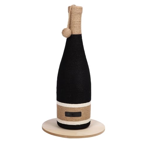 Asixxsix Katze Kratzerpfosten mit Hängenden Kugel, Weinflächenform Süßes Katzenspielzeug für Innenkätzchen Erwachsene, Multifunktionales Flachbrett und Saugbecher Design Asixxsix Katze Kratzerpfosten mit Hängenden Kugel, Weinflächenform Süßes Katzenspielzeug für Innenkätzchen Erwachsene, Multifunktionales Flachbrett und Saugbecher Design von Asixxsix