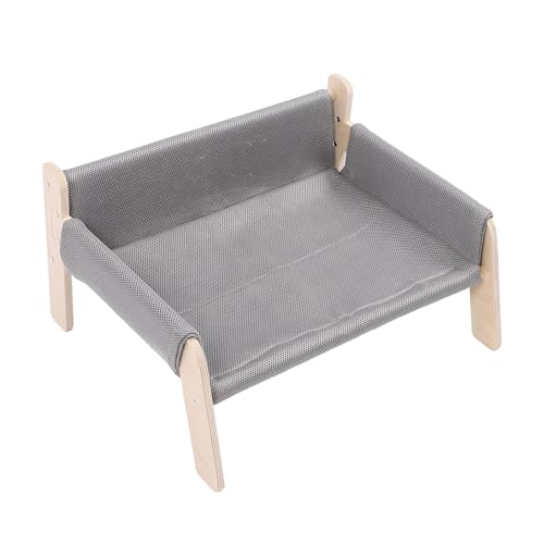 Asixxsix Katzen-Couchbett, Erhöhtes Haustier-Schlafsofa aus Holz für den Innenbereich, Vielseitig Einsetzbar, Lindert Angstzustände, Tragbares Katzen-Hängemattenbett, Waschbar, Asixxsix Katzen-Couchbett, Erhöhtes Haustier-Schlafsofa aus Holz für den Innenbereich, Vielseitig Einsetzbar, Lindert Angstzustände, Tragbares Katzen-Hängemattenbett, Waschbar, von Asixxsix