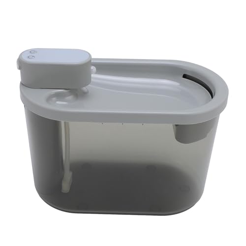 Asixxsix Katzen-Wasserbrunnen, 2.2L batteriebetriebener Haustier-Wasserbrunnen, zirkulierender Wasserspender, kabelloser automatischer Katzen-Wasserspender für Katzen und Hunde im Haus von Asixxsix