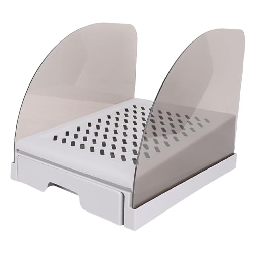 Asixxsix Katzenrampe für Katzentoilette Erhöhte, Verstellbare Höhe Katzenstraustrampe für Katzendrüsenkästen, Nicht -Slip -Katzenstreubox Schritt mit Schubladenlücken (Grey) von Asixxsix