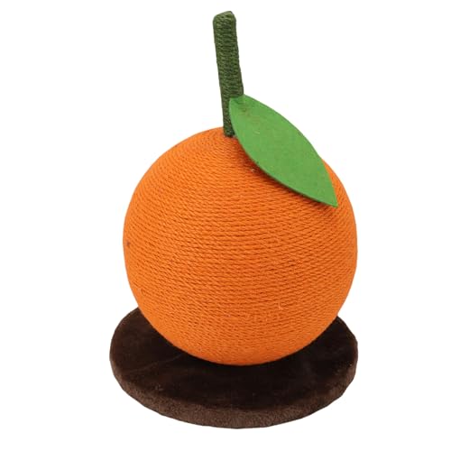 Asixxsix Orange Form Katzenkratzerball, Jute -Katzen -Übungsspielzeug für Wohnzimmer, Schlafzimmer, Kratzpolster, Post -Pad -Interaktive -Trainingsspielzeug mit Ball Asixxsix Orange Form Katzenkratzerball, Jute -Katzen -Übungsspielzeug für Wohnzimmer, Schlafzimmer, Kratzpolster, Post -Pad -Interaktive -Trainingsspielzeug mit Ball von Asixxsix