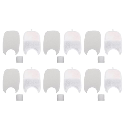 Asixxsix PET -Brunnenfilter, Aktivkohlenstoff -Multi -Filtrations -Ersatzfilter, Geruchsentfernungshundwasserfilterersatz für Katze und Hund (Stil 1) von Asixxsix