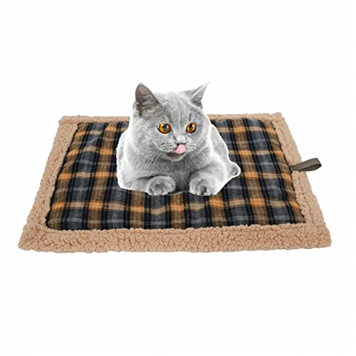Asixxsix Selbstwärmendes Haustier-Kissen, 21.7x16.9in Weiches Plüsch Selbstwärmendes Katzenkissen wasserdichte, selbstwärmende Hundekistenmatte für kleine, mittelgroße Katzen und Hunde Asixxsix Selbstwärmendes Haustier-Kissen, 21.7x16.9in Weiches Plüsch Selbstwärmendes Katzenkissen wasserdichte, selbstwärmende Hundekistenmatte für kleine, mittelgroße Katzen und Hunde von Asixxsix