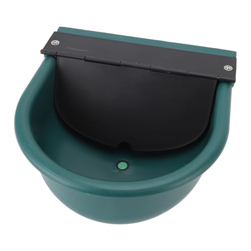 Asixxsix Viehwasserschale, Automatische Tierische Trinkwasserschale mit Schwimmerkugelmechanismus, Kunststoff -Vieh -Wasserversorger mit Abnehmbarem Deckel für Rinderschafpferde (grün) von Asixxsix