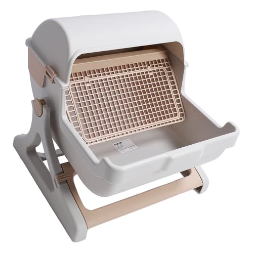 Halbautomatische, Schnell Reinigende Katzentoilette für Haustiere, Luxus-Katzentoilette aus Kunststoff, 20,47 X 16,93 Zoll, Halbgeschlossene Katzentoilette, Große Katzentoilette, Halbautomatische, Schnell Reinigende Katzentoilette für Haustiere, Luxus-Katzentoilette aus Kunststoff, 20,47 X 16,93 Zoll, Halbgeschlossene Katzentoilette, Große Katzentoilette, von Asixxsix