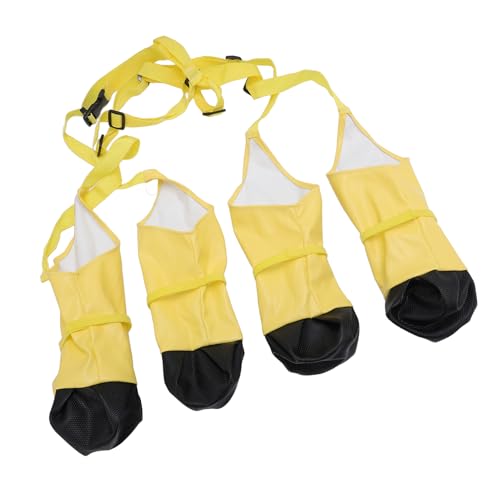 Hundespannstiefel, wasserdichte Hundestiefel Pfotenschutz, Anti -Slip -Hund -Schuhe Leggings für Kleine Mittelgroße Hunde Im Freien Winterschnee Regenwanderung (M) von Asixxsix
