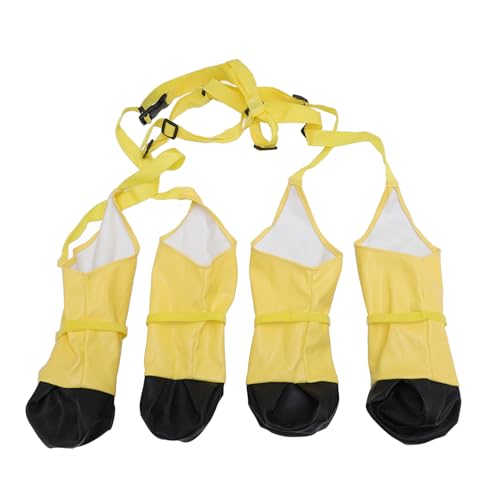 Hundespannstiefel, wasserdichte Hundestiefel Pfotenschutz, Anti -Slip -Hund -Schuhe Leggings für Kleine Mittelgroße Hunde Im Freien Winterschnee Regenwanderung (S) von Asixxsix
