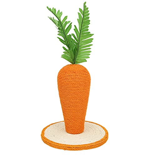 Asixxsix Katzenkratzbaum, Niedlicher Karotten-Kratzbaum, Sisal-Katzenkratzer, Vertikaler Karotten-Kaninchen-Kratzbaum für Kätzchen Im Innenbereich, Neuartiges Design, Platzsparend Asixxsix Katzenkratzbaum, Niedlicher Karotten-Kratzbaum, Sisal-Katzenkratzer, Vertikaler Karotten-Kaninchen-Kratzbaum für Kätzchen Im Innenbereich, Neuartiges Design, Platzsparend von Asixxsix