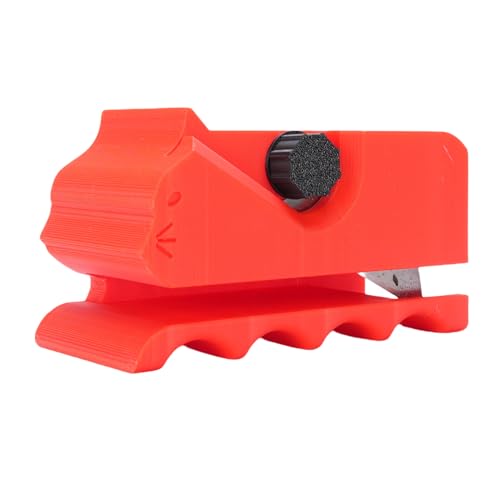 Katzenkratzer -Kartonschneider, Plastik -3D -Druckhandschachtel Cardboard Cutter Zum Handwerk von Katzenkratzen mit Einzigartiger Katzenform, Ideal für Katzenliebhaber (Rot) von Asixxsix