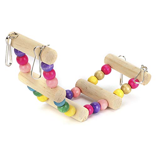 Papageien-Kletterspielzeug, sichere, geruchsneutrale Papageien-Hängebrücke für Papageienvögel(6 * 18cm) von Asixxsix