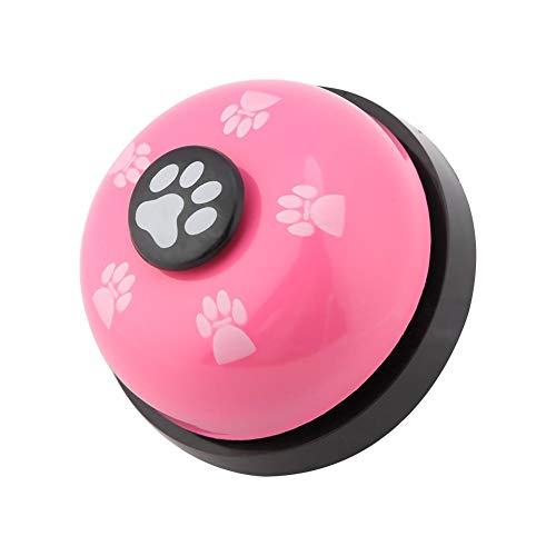 Schöne Artoon Cute Iron Pet Bell, Trainingsglocken, Wireless Durable für Dog Cat Interactive Toy(Powder) von Asixxsix