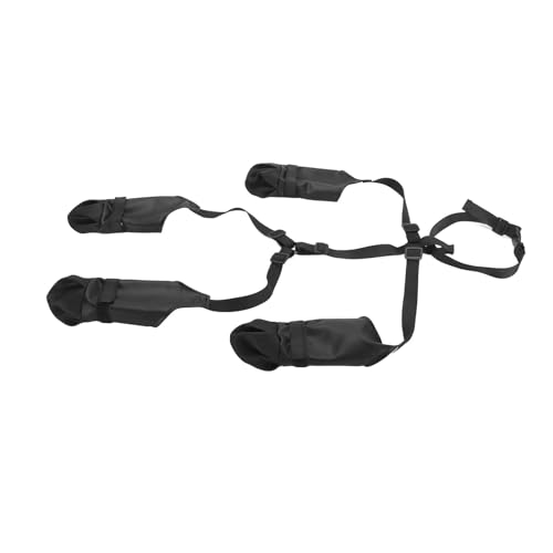 Asixxsix Verstellbare, Bequeme, wasserdichte Hundestiefel, Rutschfester Haustierpfotenschutz für Kleine Mittelgroße Hunde, Winterregen-Schnee-Leggings mit Robuster Gummisohle (L) von Asixxsix