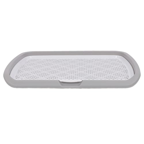 Welpen-Töpfchen-Trainingstablett, Abnehmbares, Waschbares Netz-Hunde-Toilettenhalter-Tablett, 19,7 X 26 X 2 Zoll, Hunde-Töpfchen-Tablett-Toilette, Verhindert Verschütten, (Gray) von Asixxsix
