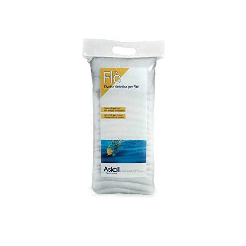 Askoll 280190 Flo' Synthetische Watte für Filter Aquarium Fische 100 g von Askoll