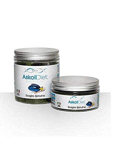 Askoll 280507 Diätfutter für Fische in Schuppenform Spirulina, M von Askoll
