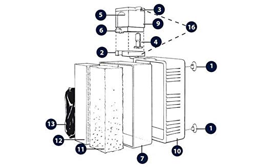 ASKOLL 940414 Flügelradabdeckung (hinten und Oben) mit Pumpe Trio von Askoll